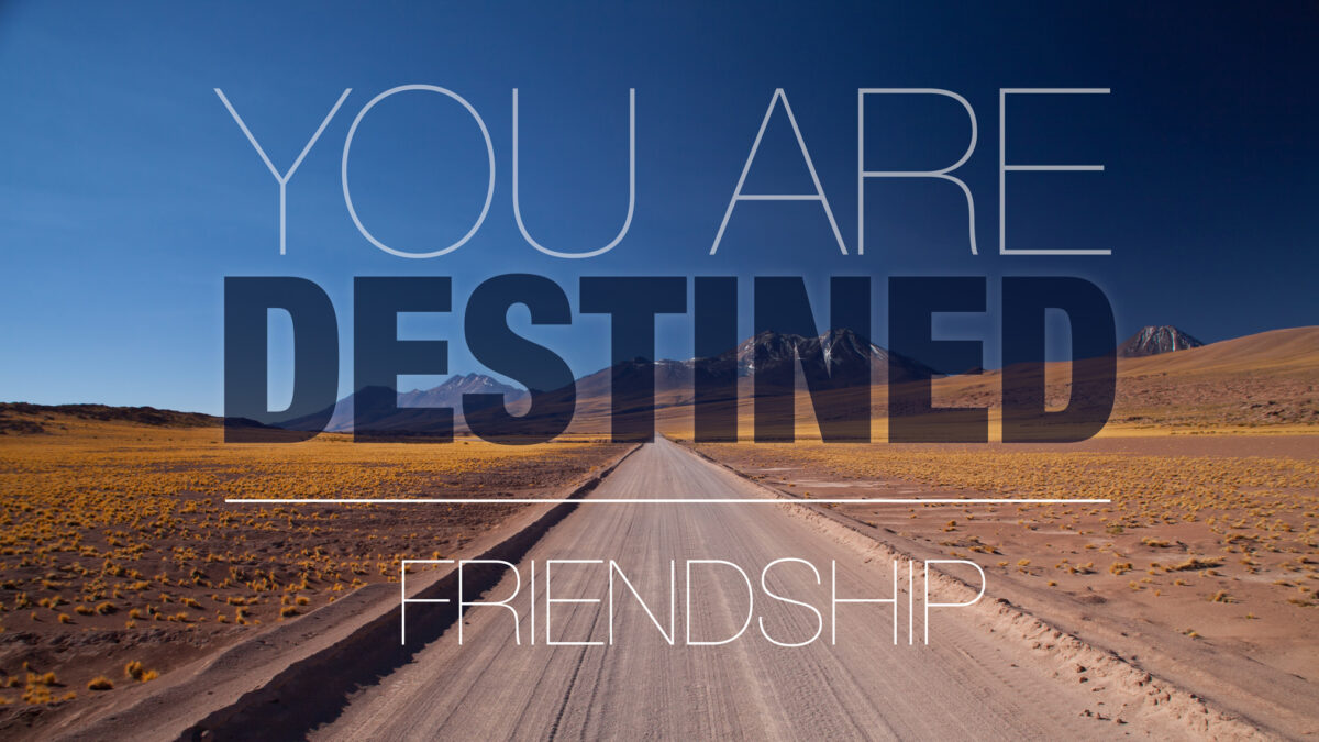 You are destined: Friendship