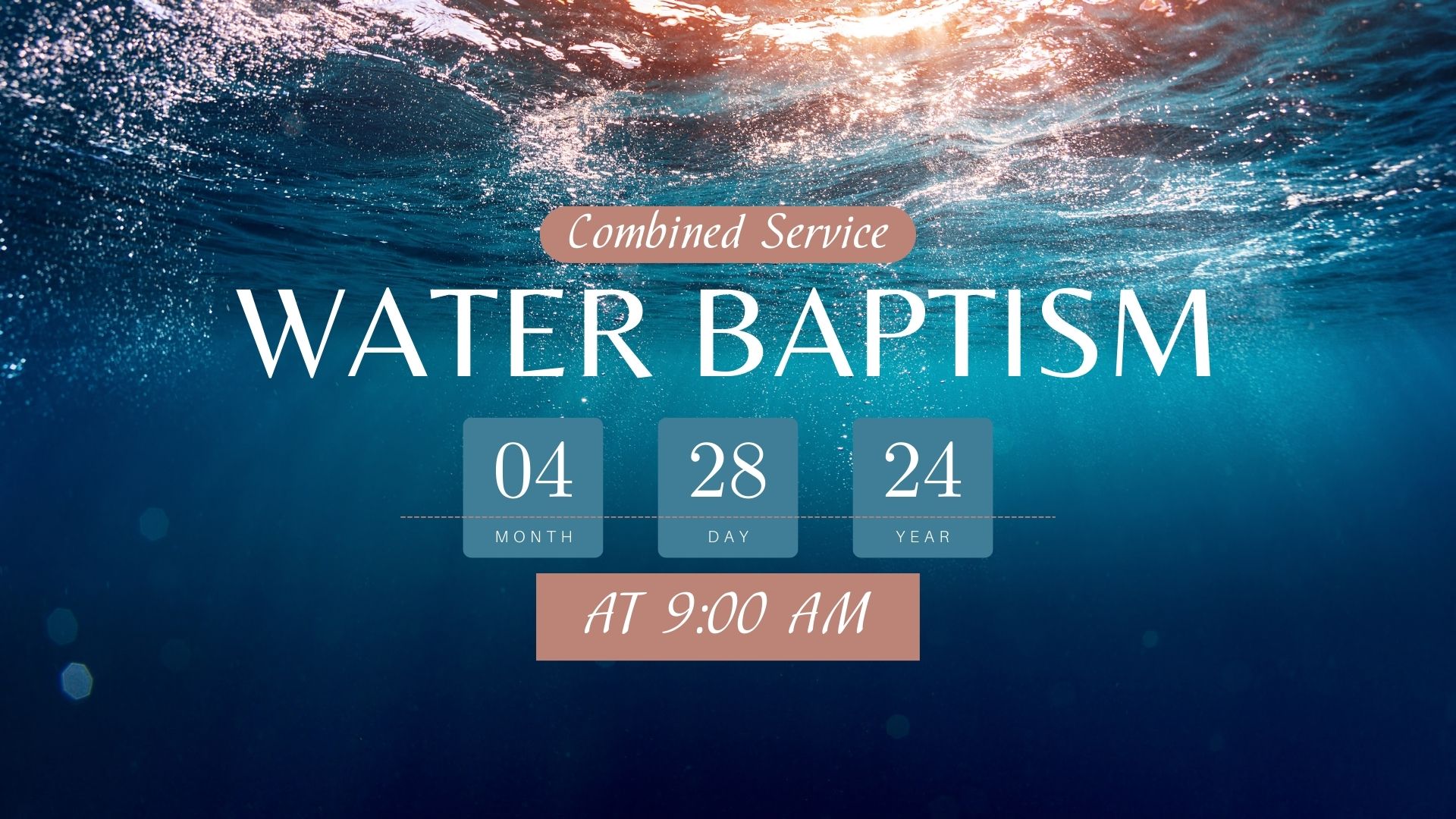 Water Baptism - Combined Service